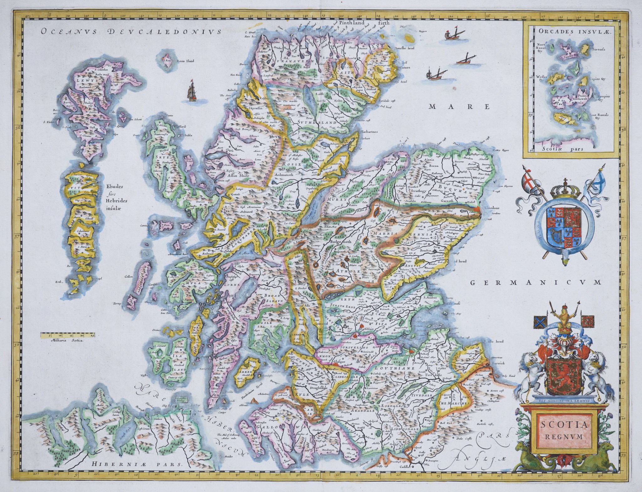 Scotland - Nova Scotia by Willem and Joan Blaeu - CartaHistorica