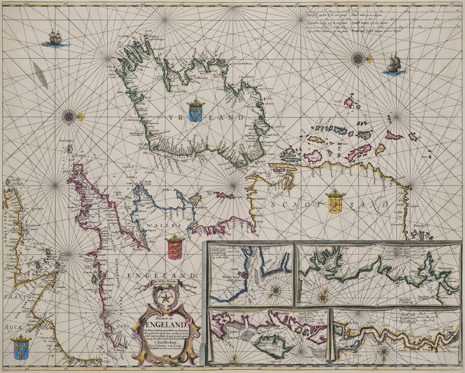 Chart of the British Isles by van Loon - CartaHistorica