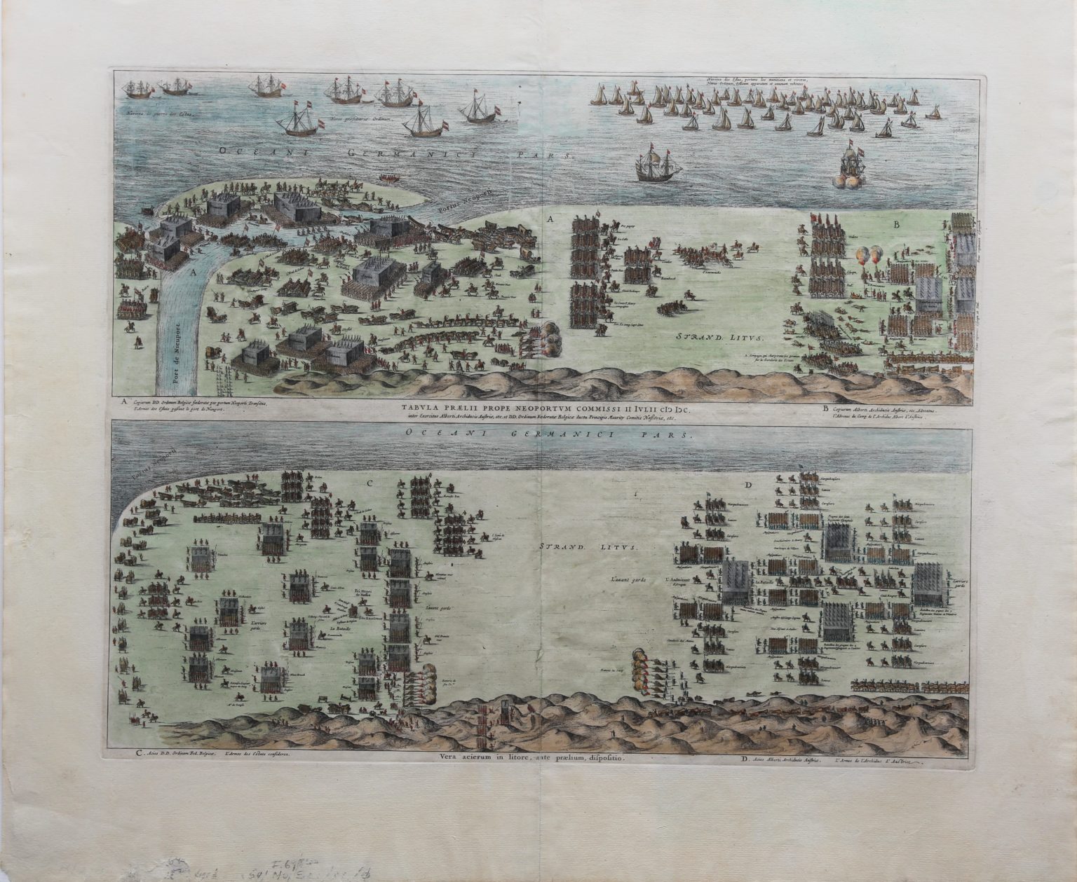 Nieuwpoort (battle in 1600) by Joan Blaeu (Town Atlas) - CartaHistorica