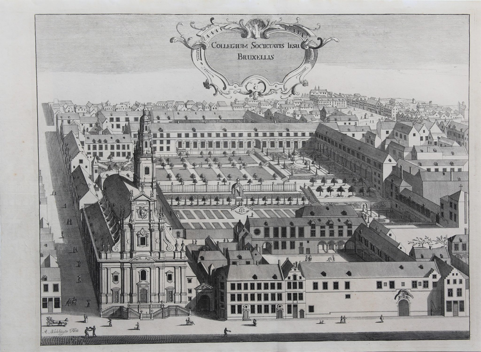 Brussels (Jesuit college) by Sanderus - CartaHistorica